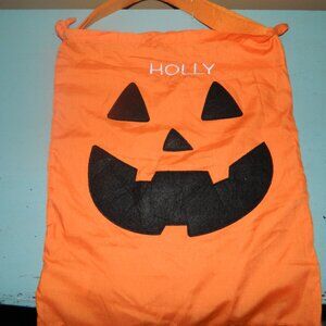 Pottery Barn Kids Halloween Pillowcase Treat Tote "HOLLY" (F-39)